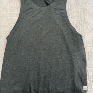 Vuori dream knit tank top. Size XS. Color is dark green.